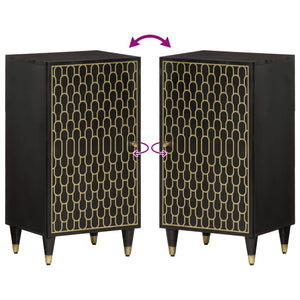 Credenza-Buffet-Armadio da cucina 40x33x75 cm in Legno Massello di Mango 243650