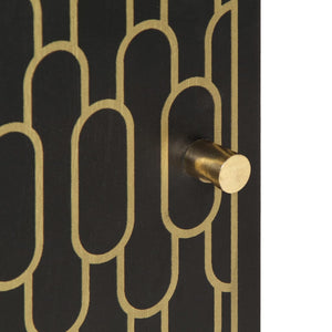 Credenza-Buffet-Armadio da cucina 40x33x75 cm in Legno Massello di Mango 243650