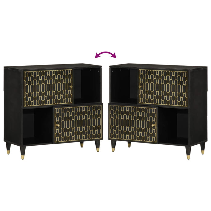 Credenza 80x33x75 cm in Legno Massello di Mango 358347