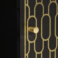 Credenza 80x33x75 cm in Legno Massello di Mango