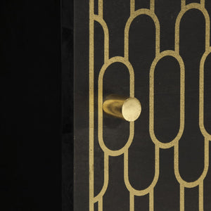 Credenza 80x33x75 cm in Legno Massello di Mango