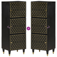 Credenza 40x33x110 cm in Legno Massello di Mango