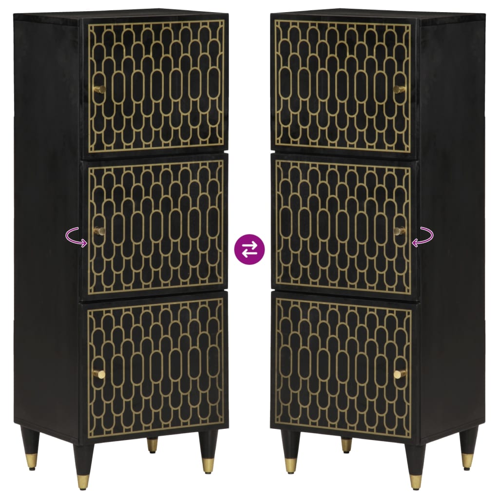 Credenza 40x33x110 cm in Legno Massello di Mango 358349