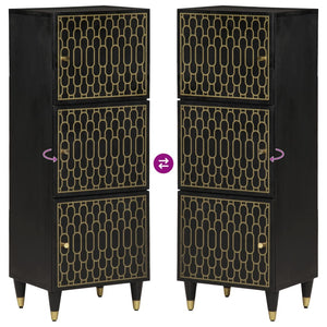 Credenza 40x33x110 cm in Legno Massello di Mango 358349