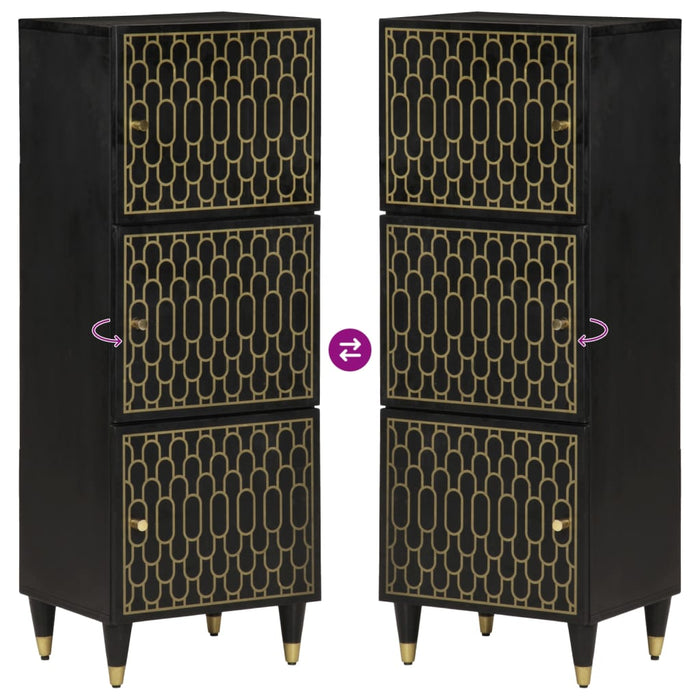 Credenza 40x33x110 cm in Legno Massello di Mango 358349