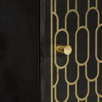 Credenza-Buffet-Armadio da cucina 40x33x110 cm in Legno Massello di Mango 698935