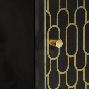 Credenza-Buffet-Armadio da cucina 40x33x110 cm in Legno Massello di Mango 698935