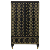 vidaXL Credenza 60x33x110 cm in Legno Massello di Mango