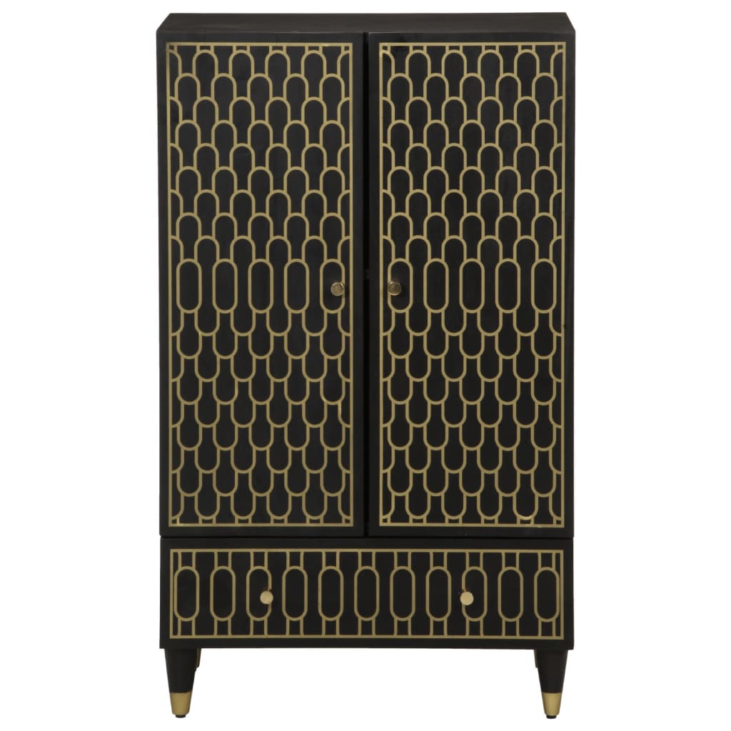 Credenza-Buffet-Armadio da cucina 60x33x110 cm in Legno Massello di Mango 255535