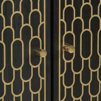 vidaXL Credenza 60x33x110 cm in Legno Massello di Mango