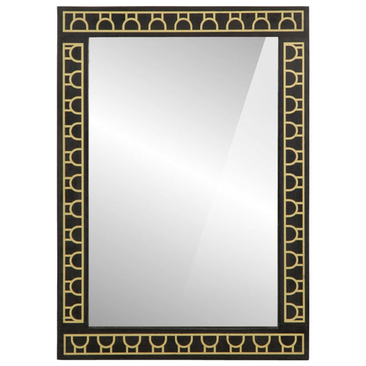 Specchio da Bagno 50x70x2,5 cm Legno Massello di Mango e Vetro 358351