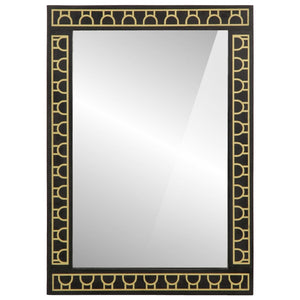 Specchio da bagno-Specchio per Bagno 50x70x2,5 cm Legno Massello di Mango e Vetro 184696