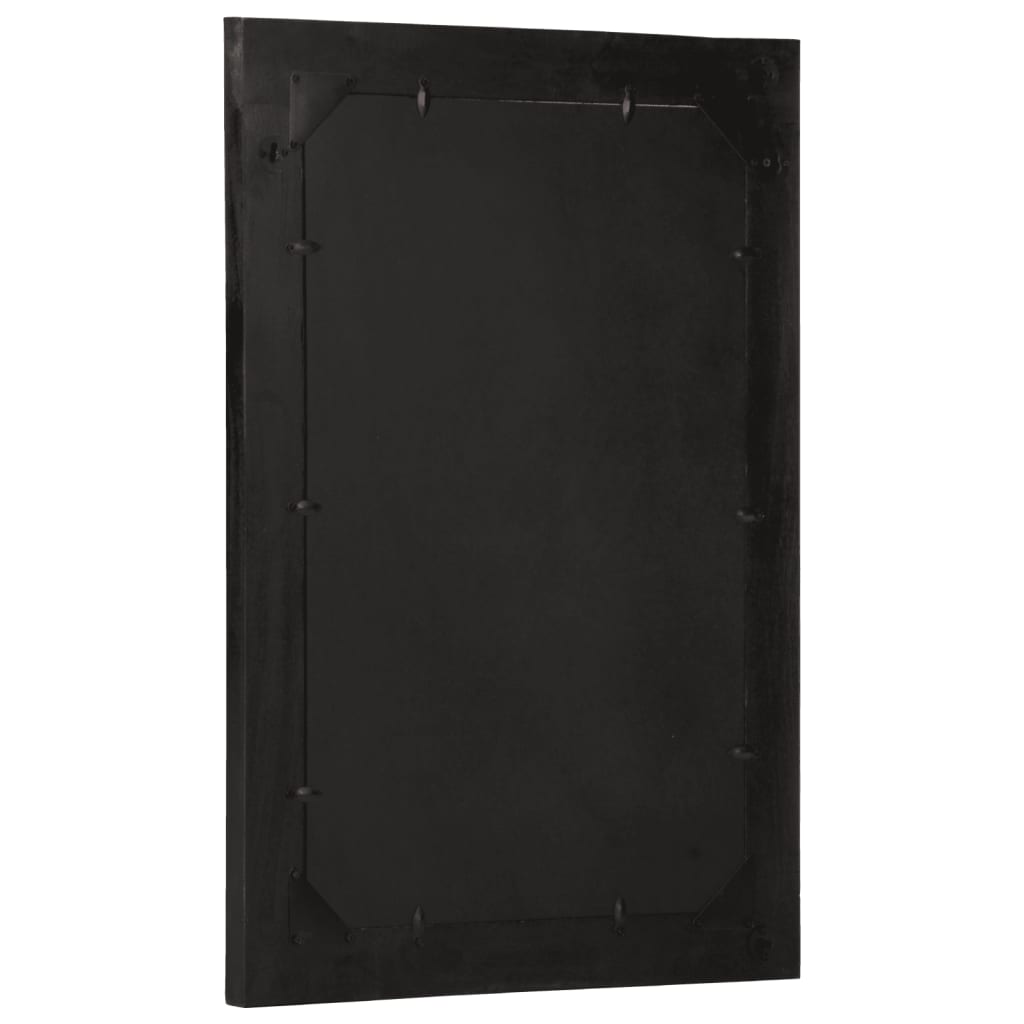 Specchio da Bagno 50x70x2,5 cm Legno Massello di Mango e Vetro 358351