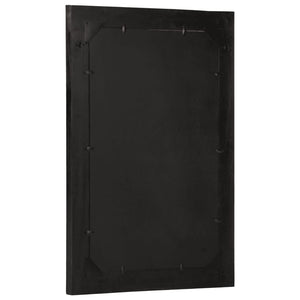 Specchio da Bagno 50x70x2,5 cm Legno Massello di Mango e Vetro 358351