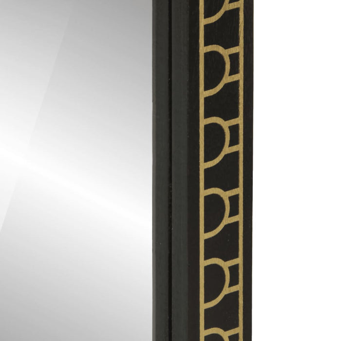 Specchio da Bagno 50x70x2,5 cm Legno Massello di Mango e Vetro 358351