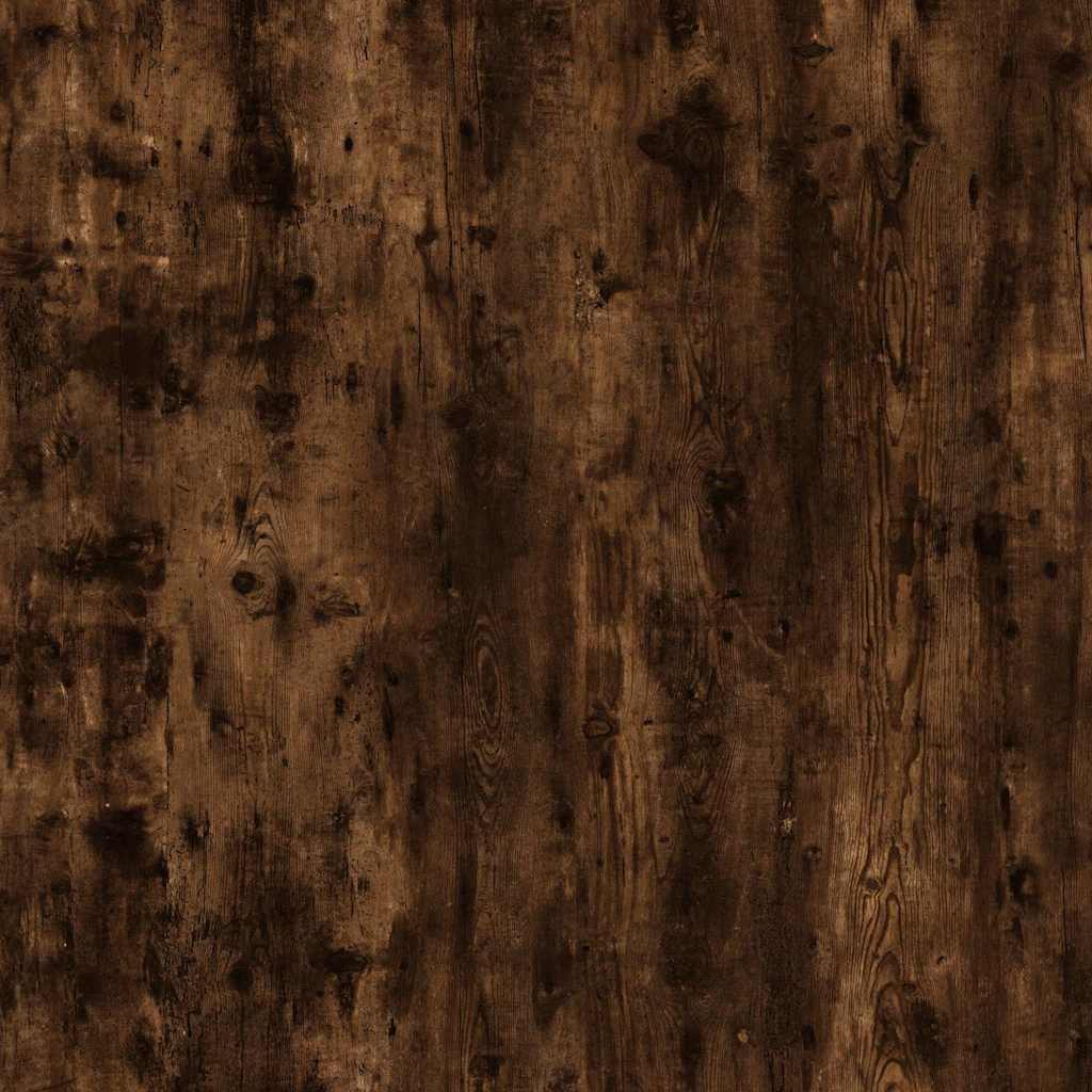 vidaXL Set Mobili da Bagno 2 pz Rovere Fumo in Legno Multistrato