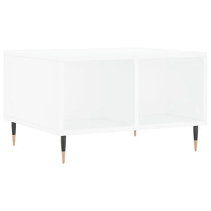 Tavolino da Salotto Bianco 60x50x36,5 cm in Legno Multistrato 830532