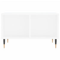 Tavolino da Salotto Bianco 60x50x36,5 cm in Legno Multistrato