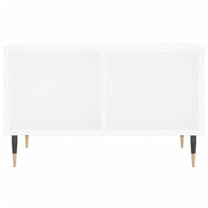 Tavolino da Salotto Bianco 60x50x36,5 cm in Legno Multistrato 830532