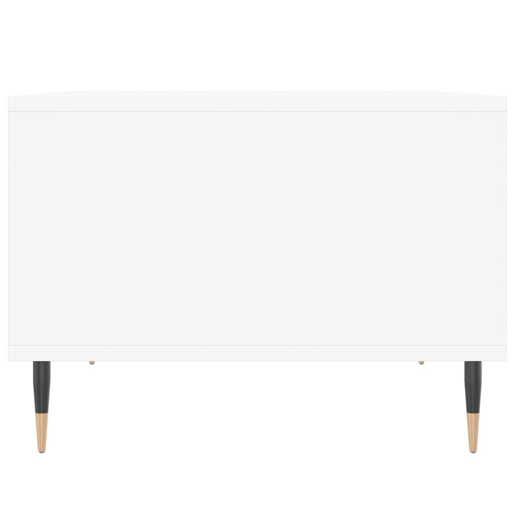 Tavolino da Salotto Bianco 60x50x36,5 cm in Legno Multistrato 830532