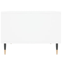 Tavolino da Salotto Bianco 60x50x36,5 cm in Legno Multistrato