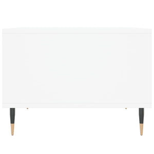 Tavolino da Salotto Bianco 60x50x36,5 cm in Legno Multistrato