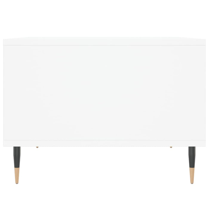 Tavolino da Salotto Bianco 60x50x36,5 cm in Legno Multistrato