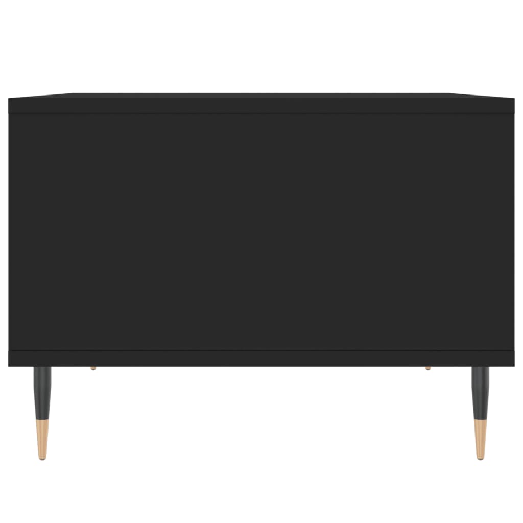 Tavolino da Salotto Nero 60x50x36,5 cm in Legno Multistrato 830533