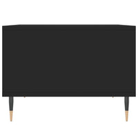 Tavolino da Salotto Nero 60x50x36,5 cm in Legno Multistrato 830533