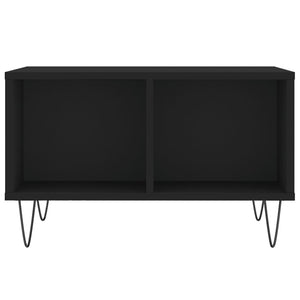 Tavolino da Salotto Nero 60x50x36,5 cm in Legno Multistrato 830541