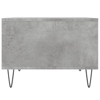 Tavolino Salotto Grigio Cemento 60x50x36,5 cm Legno Multistrato 830544