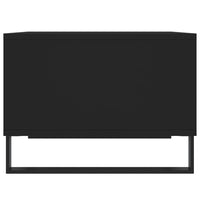 Tavolino da Salotto Nero 60x50x36,5 cm in Legno Multistrato 830549