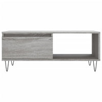 Tavolino Salotto Grigio Sonoma 90x50x36,5 cm Legno Multistrato 830570
