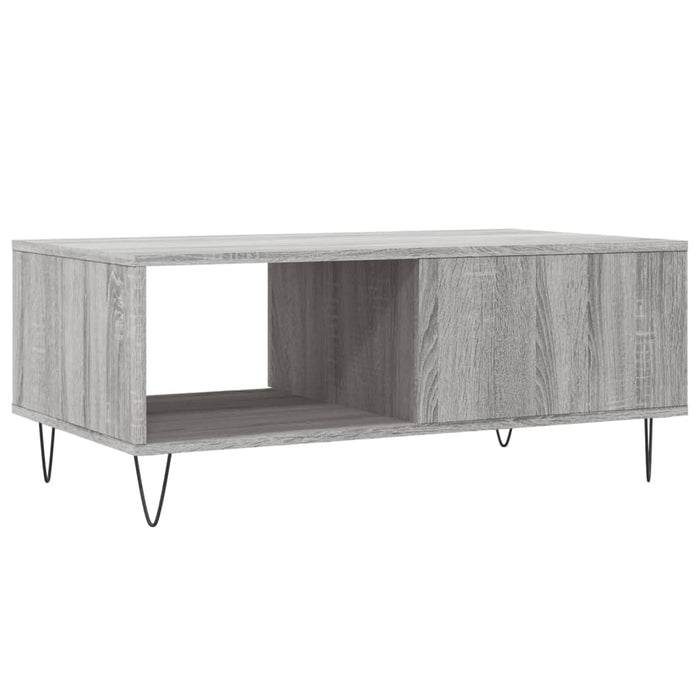 Tavolino Salotto Grigio Sonoma 90x50x36,5 cm Legno Multistrato 830570