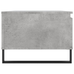 Tavolino Salotto Grigio Cemento 90x50x36,5 cm Legno Multistrato 830576