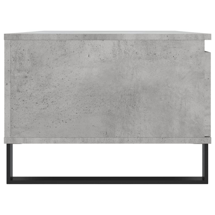 Tavolino Salotto Grigio Cemento 90x50x36,5 cm Legno Multistrato 830576