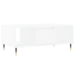 Tavolino da Salotto Bianco 90x50x36,5 cm in Legno Multistratocod mxl 70798