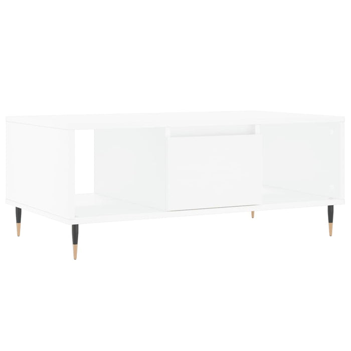 Tavolino da Salotto Bianco 90x50x36,5 cm in Legno Multistratocod mxl 70798