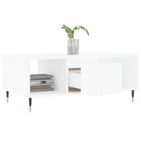 Tavolino da Salotto Bianco 90x50x36,5 cm in Legno Multistrato 830580