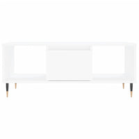 Tavolino da Salotto Bianco 90x50x36,5 cm in Legno Multistrato 830580