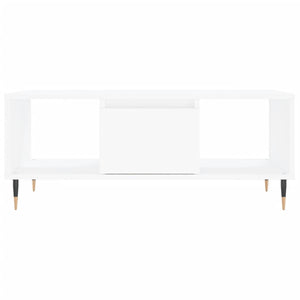 Tavolino da Salotto Bianco 90x50x36,5 cm in Legno Multistrato 830580