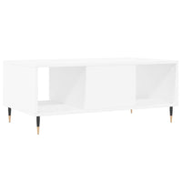 Tavolino da Salotto Bianco 90x50x36,5 cm in Legno Multistrato 830580