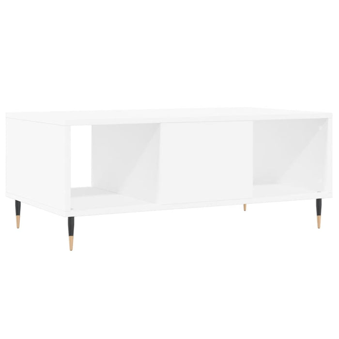 Tavolino da Salotto Bianco 90x50x36,5 cm in Legno Multistrato 830580