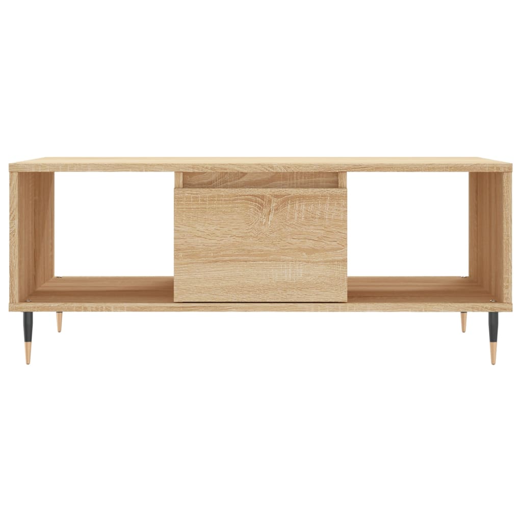 Tavolino Salotto Rovere Sonoma 90x50x36,5 cm Legno Multistrato 830583