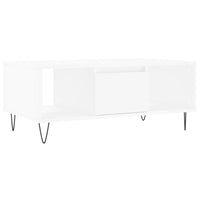 Tavolino da Salotto Bianco 90x50x36,5 cm in Legno Multistratocod mxl 94804