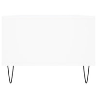 Tavolino da Salotto Bianco 90x50x36,5 cm in Legno Multistrato 830588