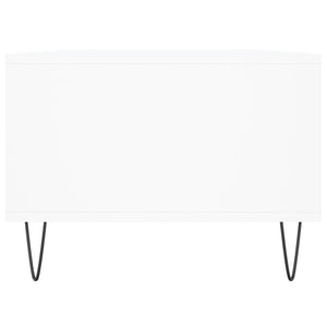 Tavolino da Salotto Bianco 90x50x36,5 cm in Legno Multistrato 830588