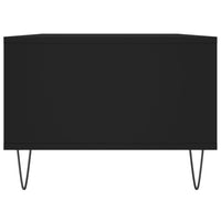 Tavolino da Salotto Nero 90x50x36,5 cm in Legno Multistrato 830589