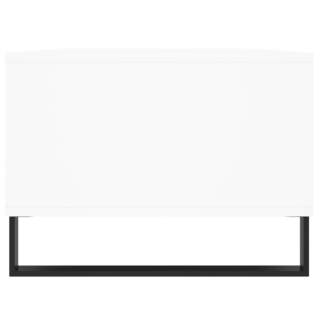 Tavolino da Salotto Bianco 90x50x36,5 cm in Legno Multistrato 830596