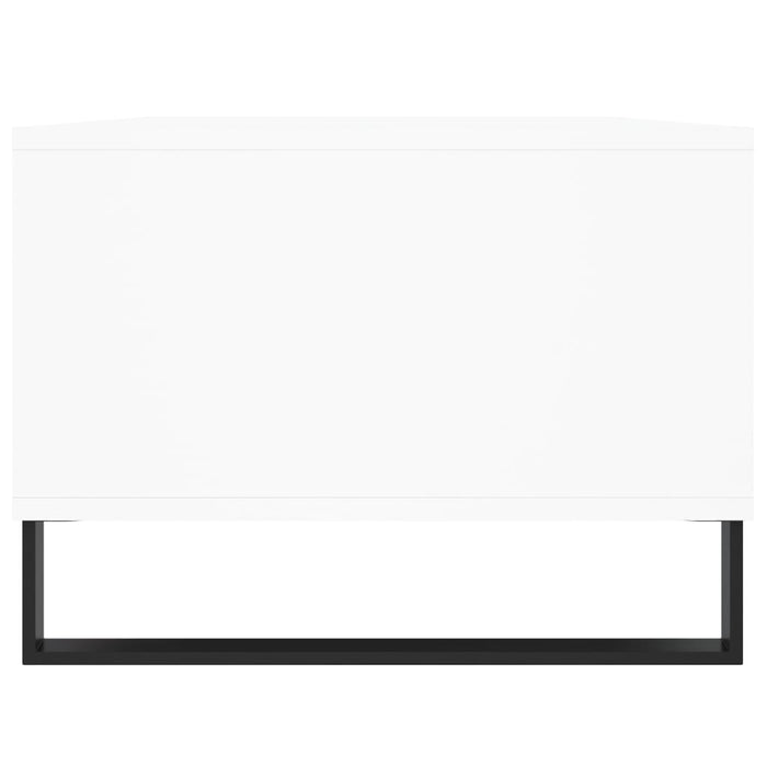 Tavolino da Salotto Bianco 90x50x36,5 cm in Legno Multistrato 830596